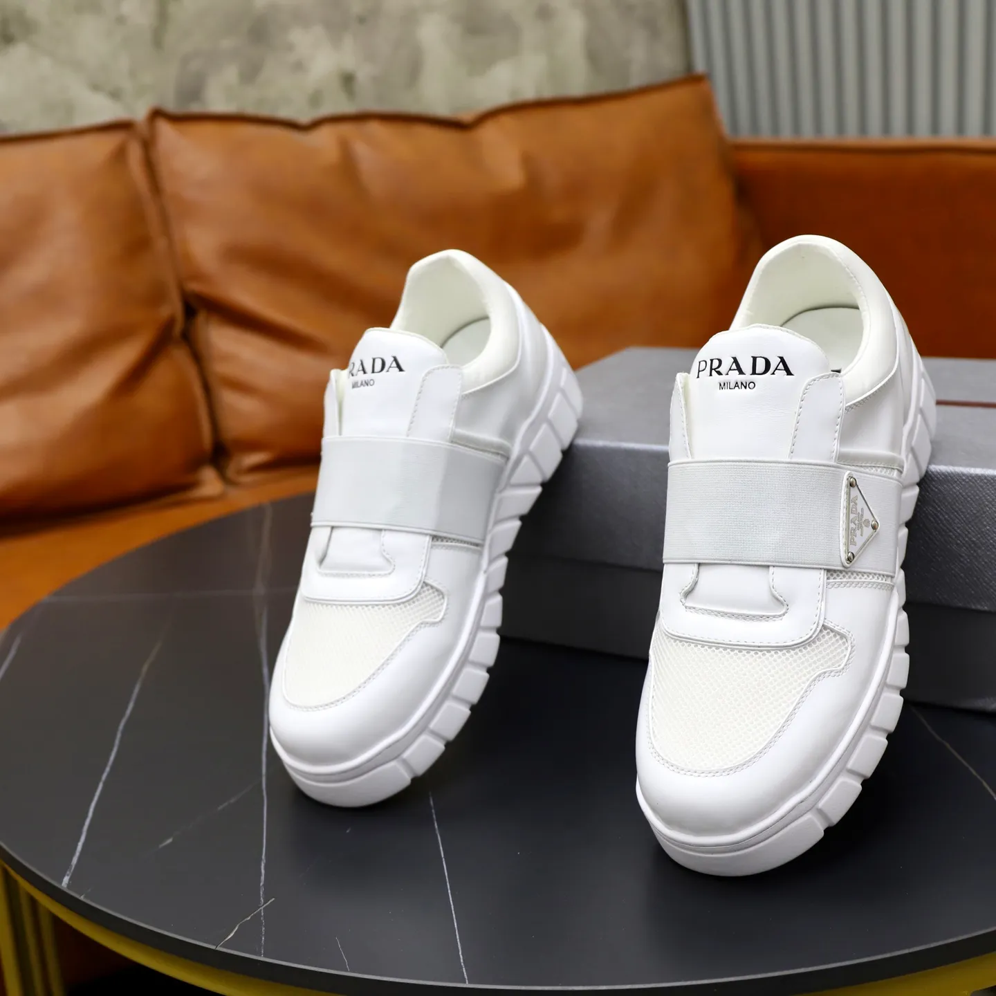 Ex-factory price 560💰[PRADA] Men's shoes are popular in the counter, official website synchronization, 1 high-quality shipment ✔️Original cowhide + cowhide lining, 1🆚1 replica, original sole, 38-45 (45 customized, non-refundable)